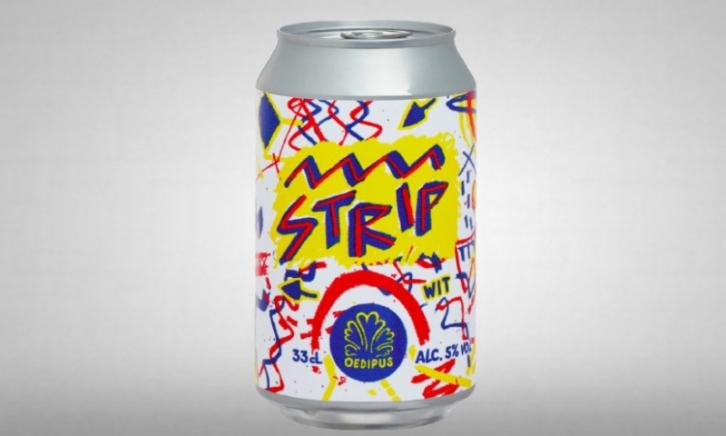 Oedipus Strip witbier blik